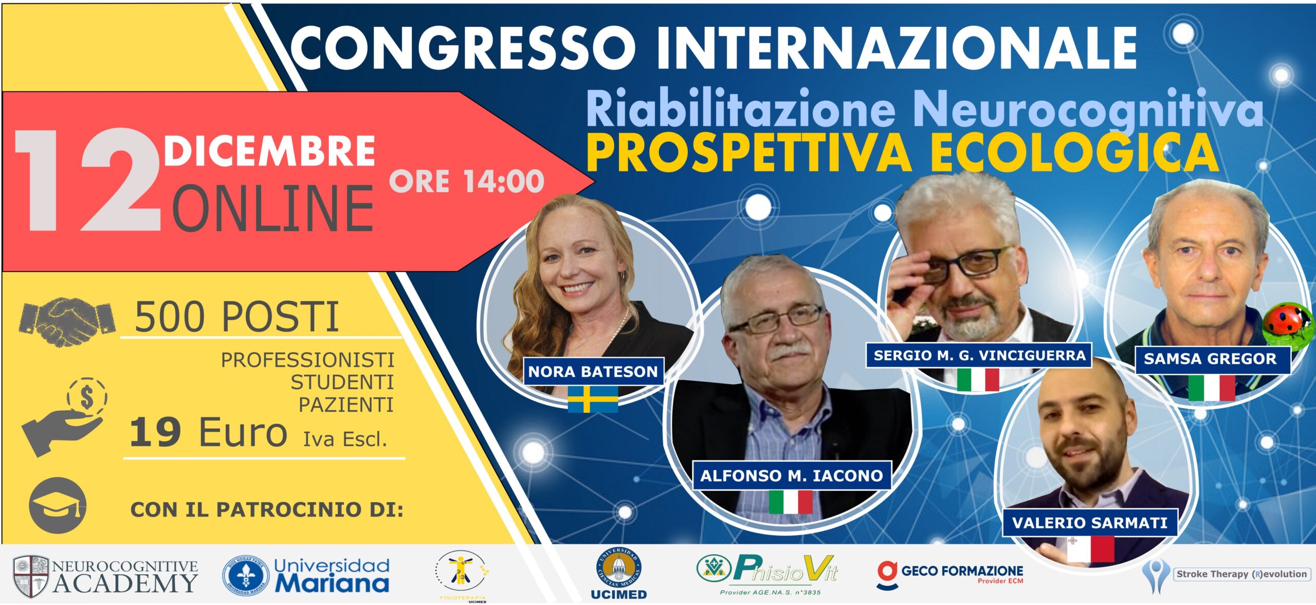 1° Congresso Internazionale Riabilitazione Neurocognitiva: Prospettiva Ecologica
