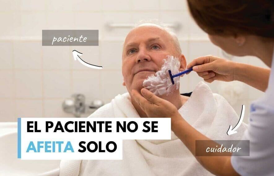 ¿DESPUÉS DE UN ACV EL PACIENTE TODAVÍA NO SE AFEITA ?