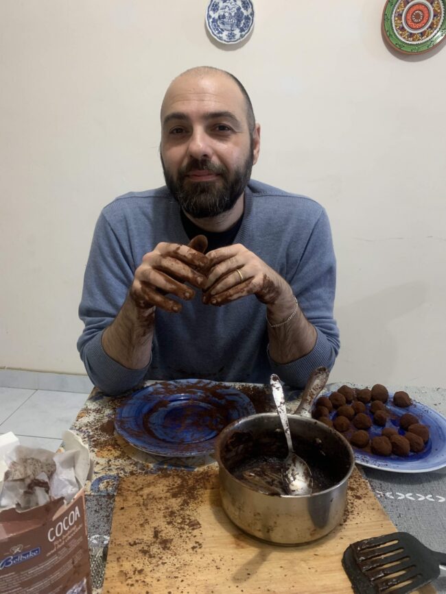 tartufini al cioccolato